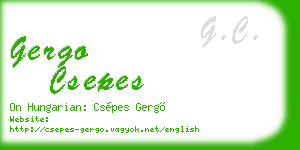 gergo csepes business card