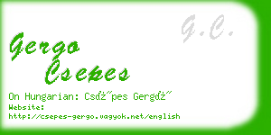 gergo csepes business card